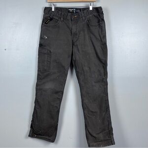 Ariat Rebar Men's Relaxed Fit M4 DuraStretch Straight Leg Pants Size 34; Grunge
